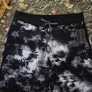 Black and White Men's Swim Board Shorts